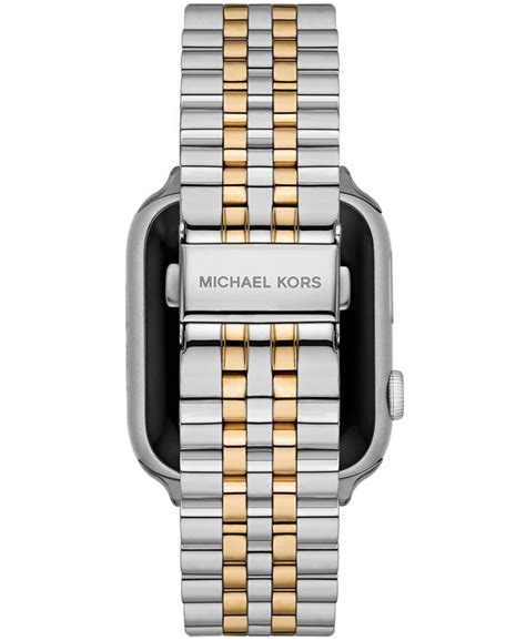 michael kors two tone apple watch band|michael kors lexington chronograph watch.